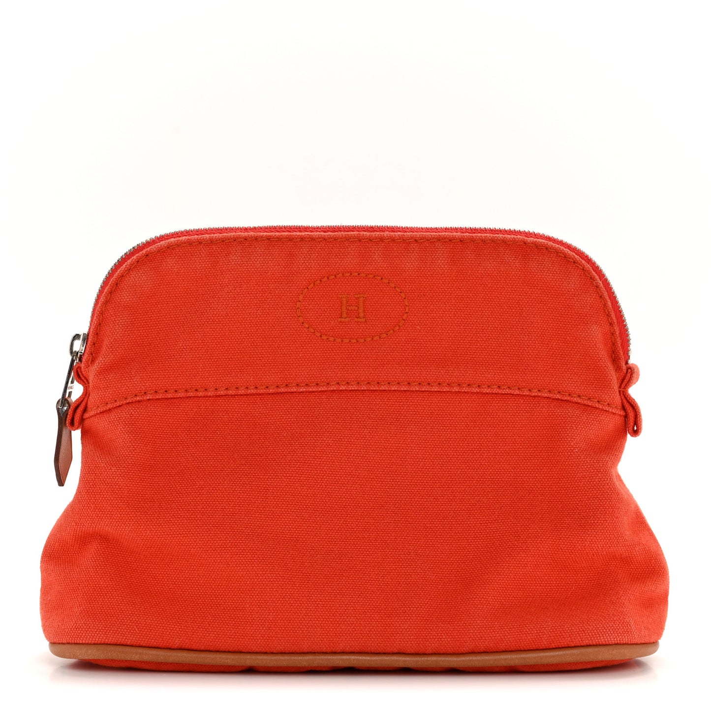 Cotton Canvas Mini Bolide Travel Cosmetic Pouch Feu