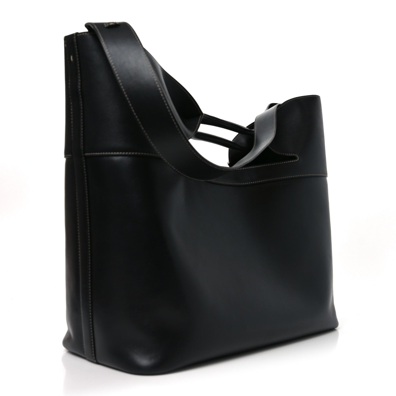 Alexander McQueen Calfskin Large The Bow Bag Black 4 of 10