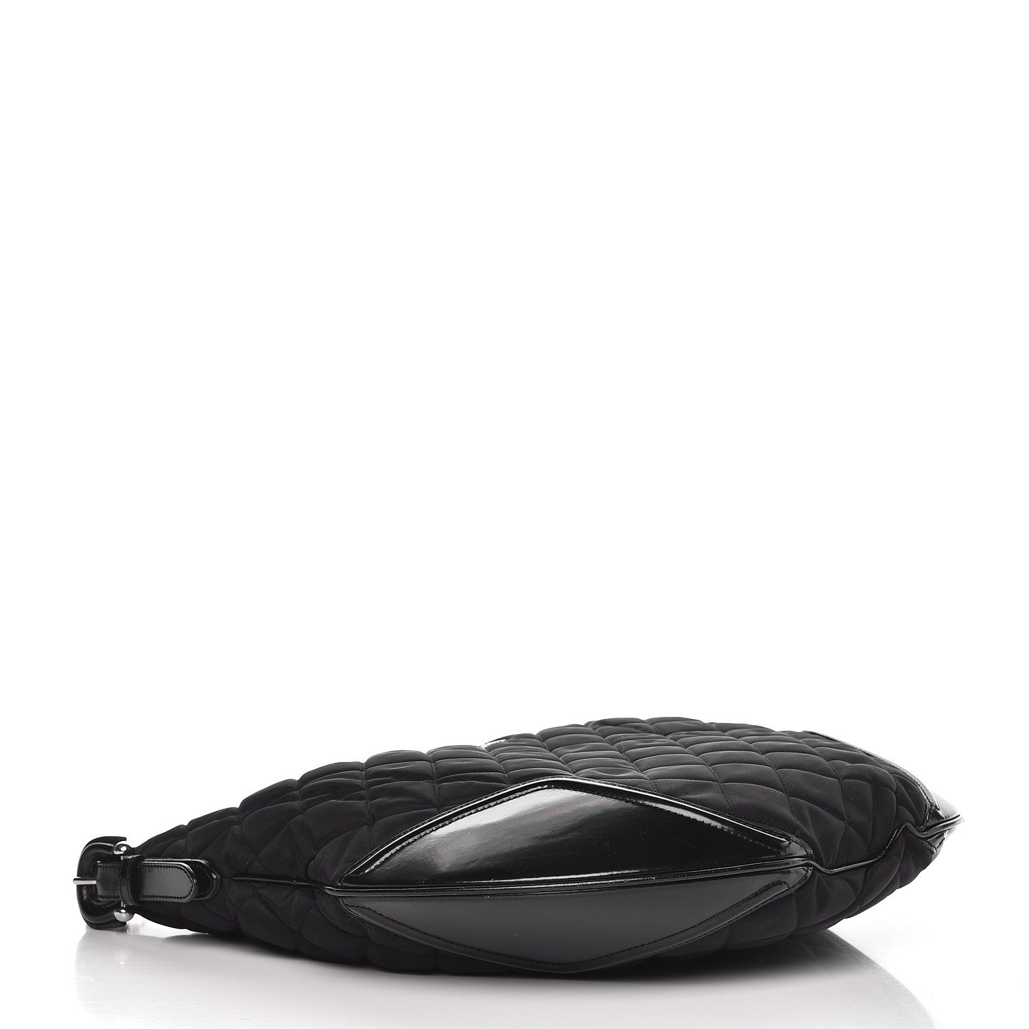 Burberry Nylon Calfskin Quilted Hoxton Hobo Black 4 of 13