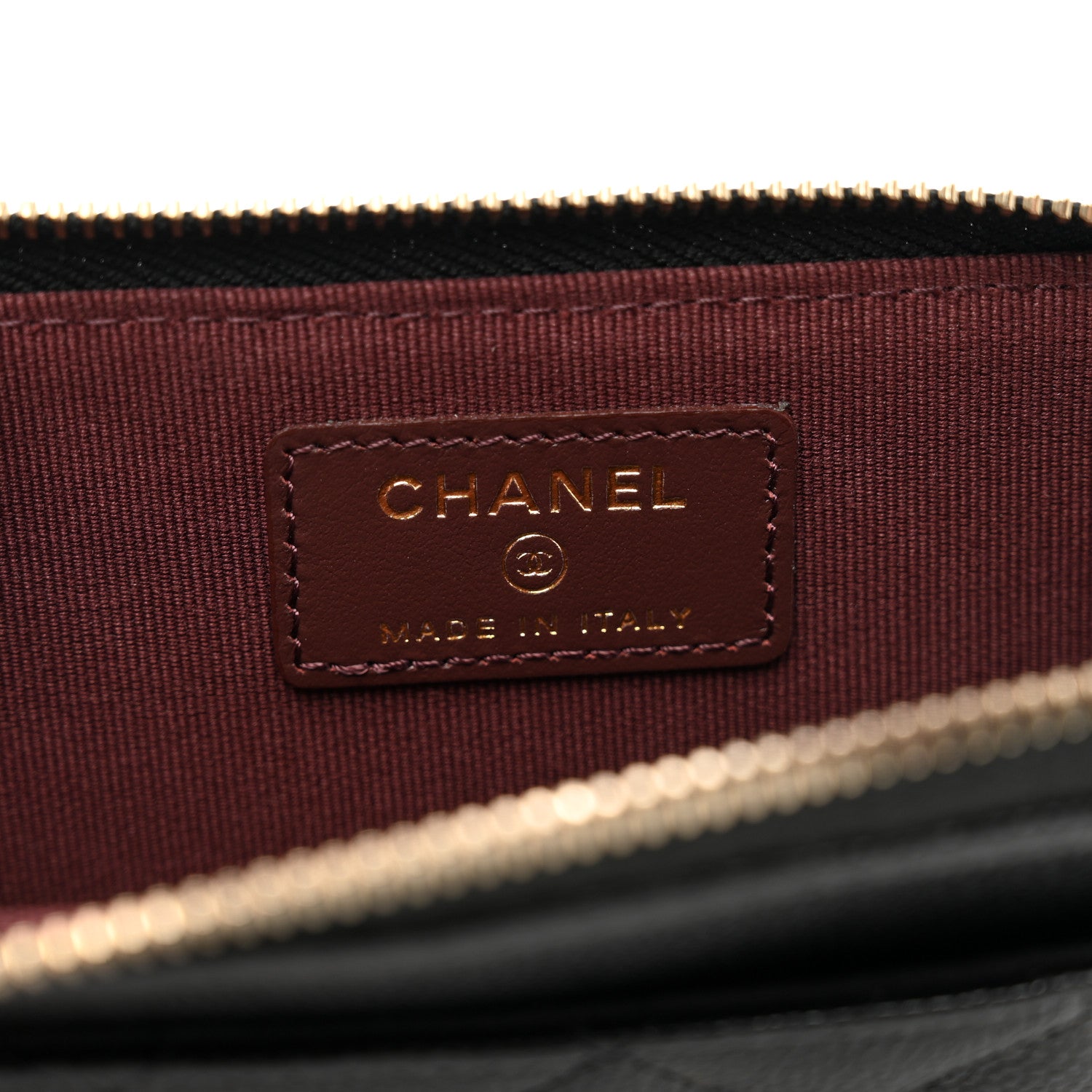 Chanel Caviar Quilted CC Zip Around Card Holder Black 6 of 7