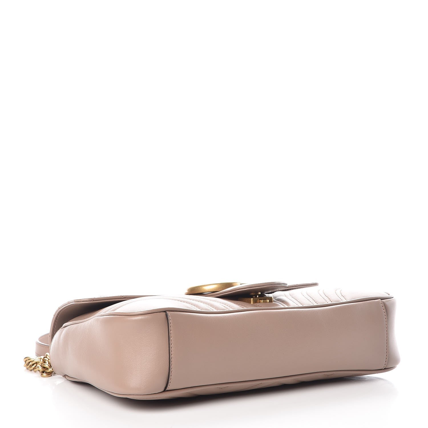 Gucci Calfskin Matelasse Medium GG Marmont Shoulder Bag Porcelain Rose 4 of 8