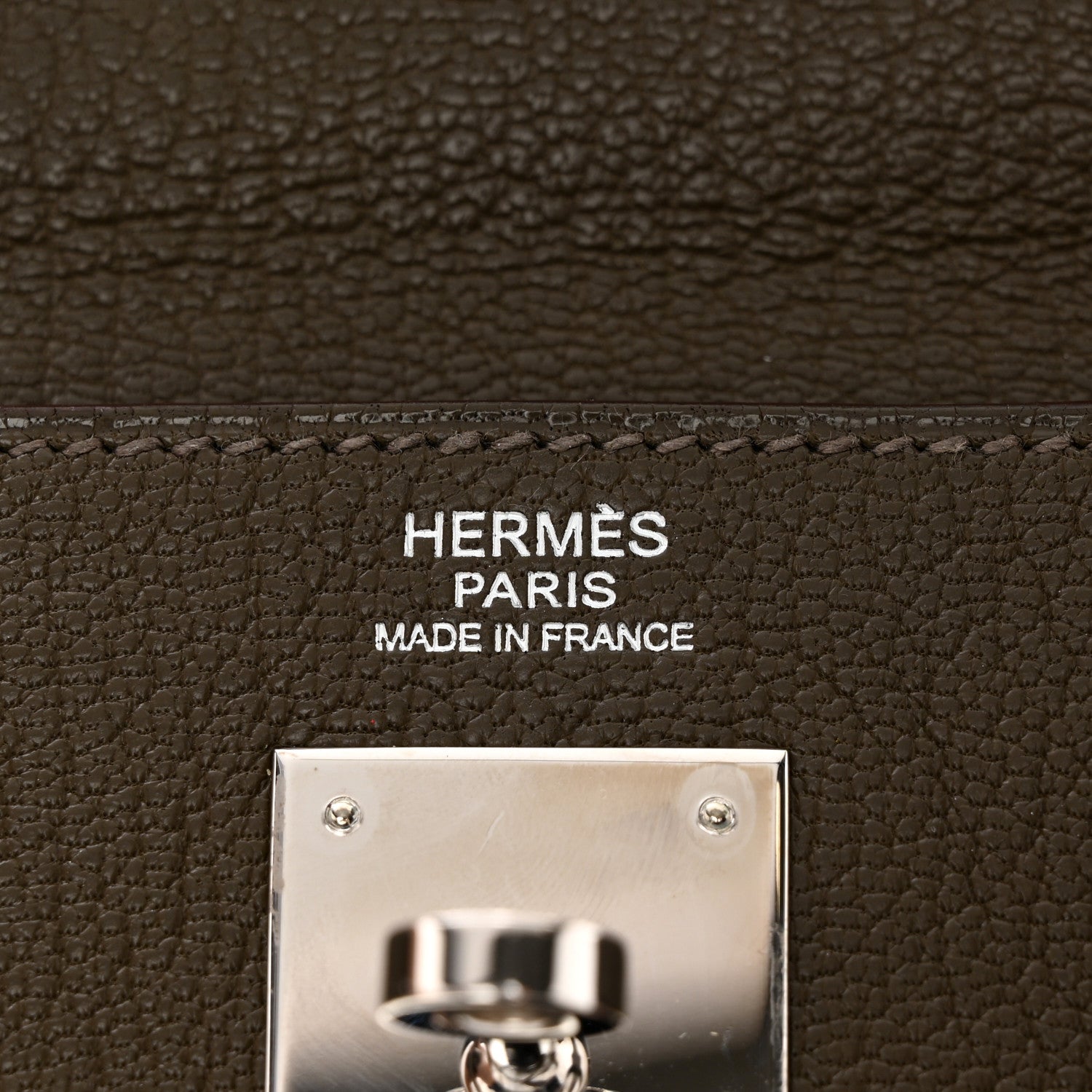 Hermes Chevre De Coromandel Kelly Retourne 32 Vert Olive 5 of 11