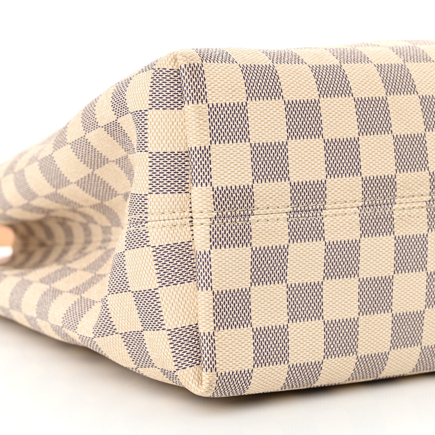 Louis Vuitton Damier Azur Graceful MM Rose Ballerine 8 of 11