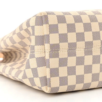 Louis Vuitton Damier Azur Graceful MM Rose Ballerine 8 of 11