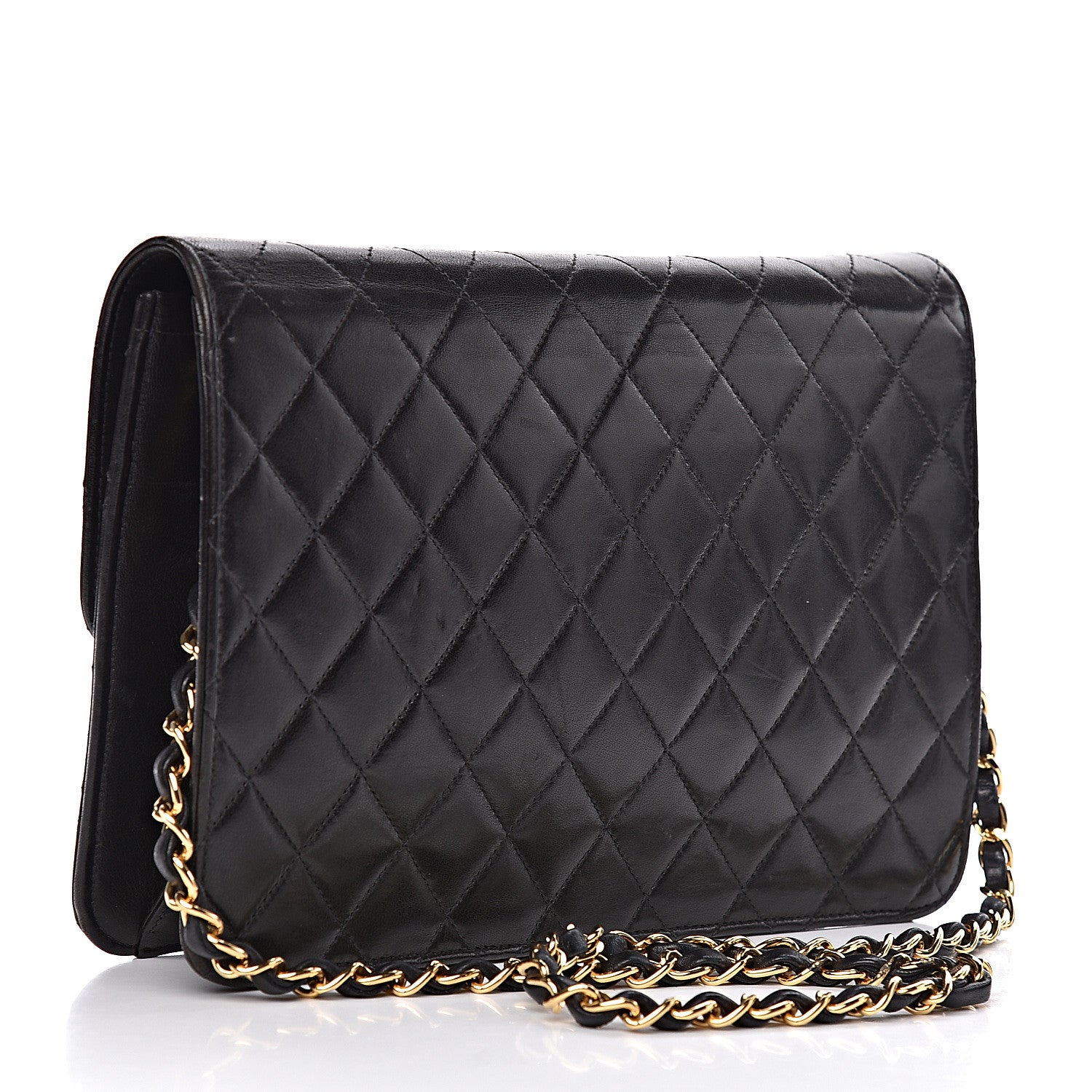 Chanel Lambskin Quilted Medium Single Flap Black 3 of 21