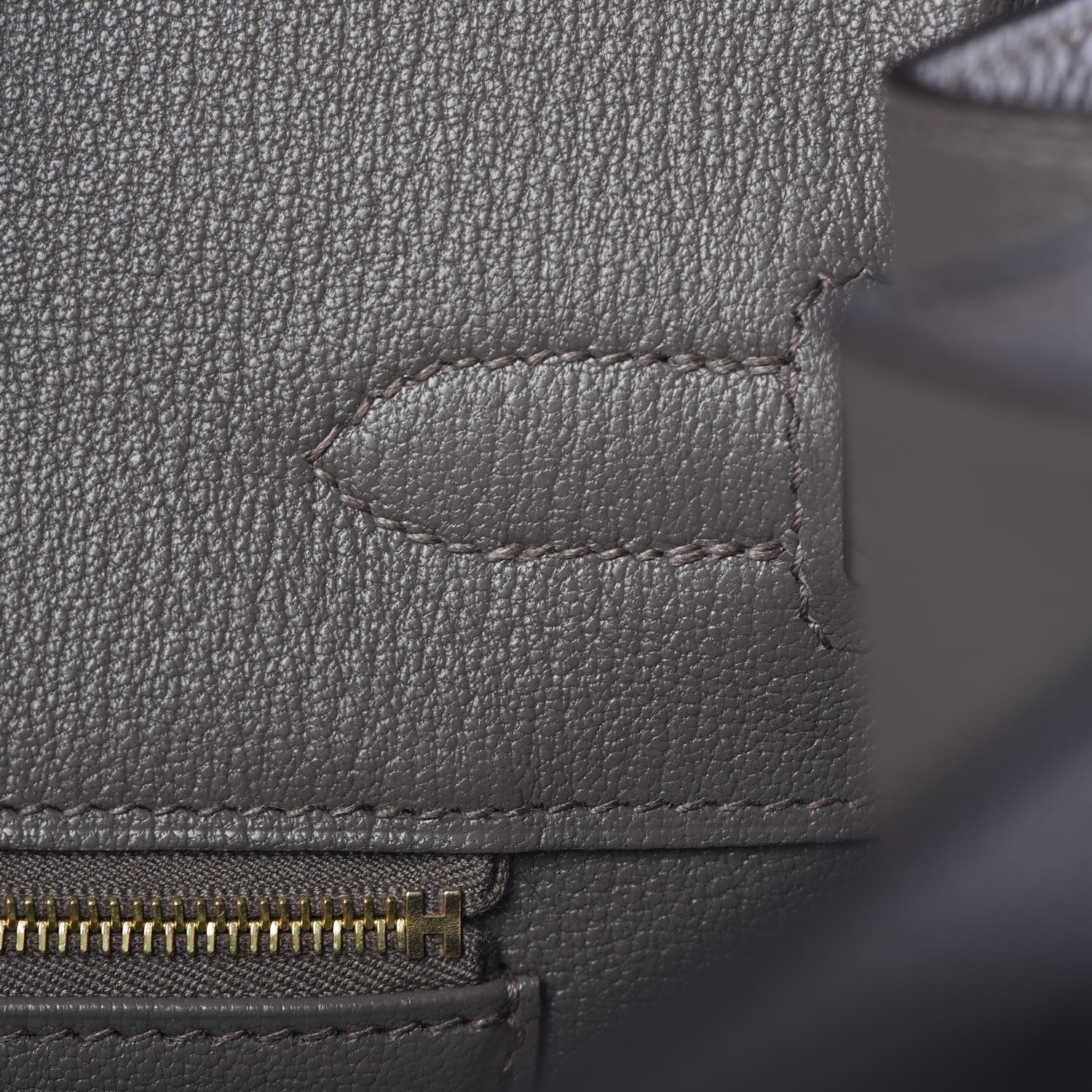 Hermes Togo Birkin 35 Etain 32 of 37