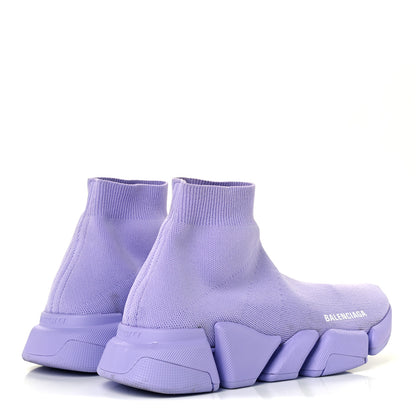 Balenciaga Technical 3D Recycled Knit Womens Speed 2.0 Sneakers 39 Monocolor Lilla 4 of 11