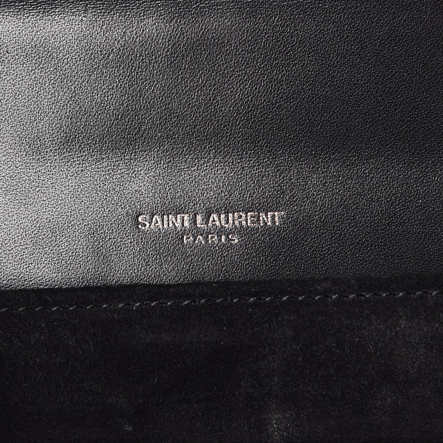 Shiny Soft Calfskin Anguille Medium Bellechasse Black