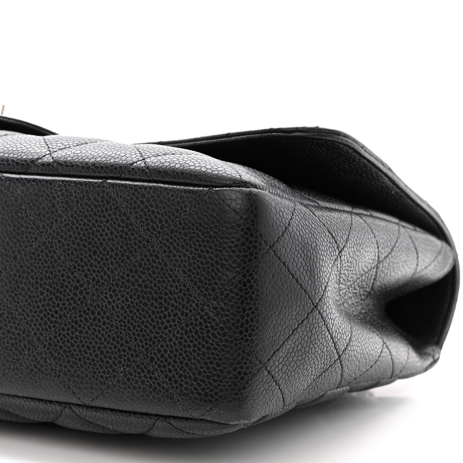 Chanel Caviar Quilted Jumbo Single Flap Black 10 of 14