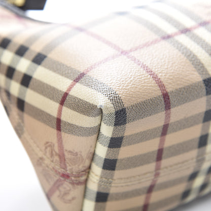 Burberry Haymarket Check Small Shoulder Bag Chocolate 13 of 13