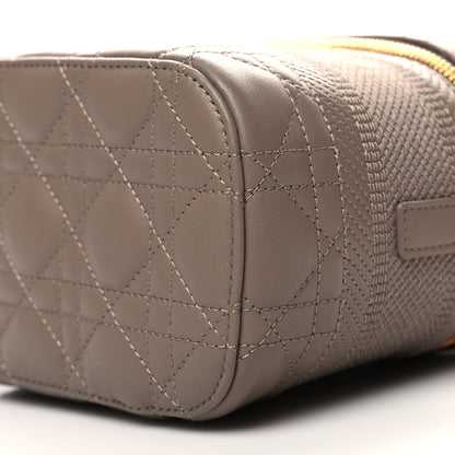 Christian Dior Lambskin Cannage Small Diortravel Vanity Case Warm Taupe 9 of 9