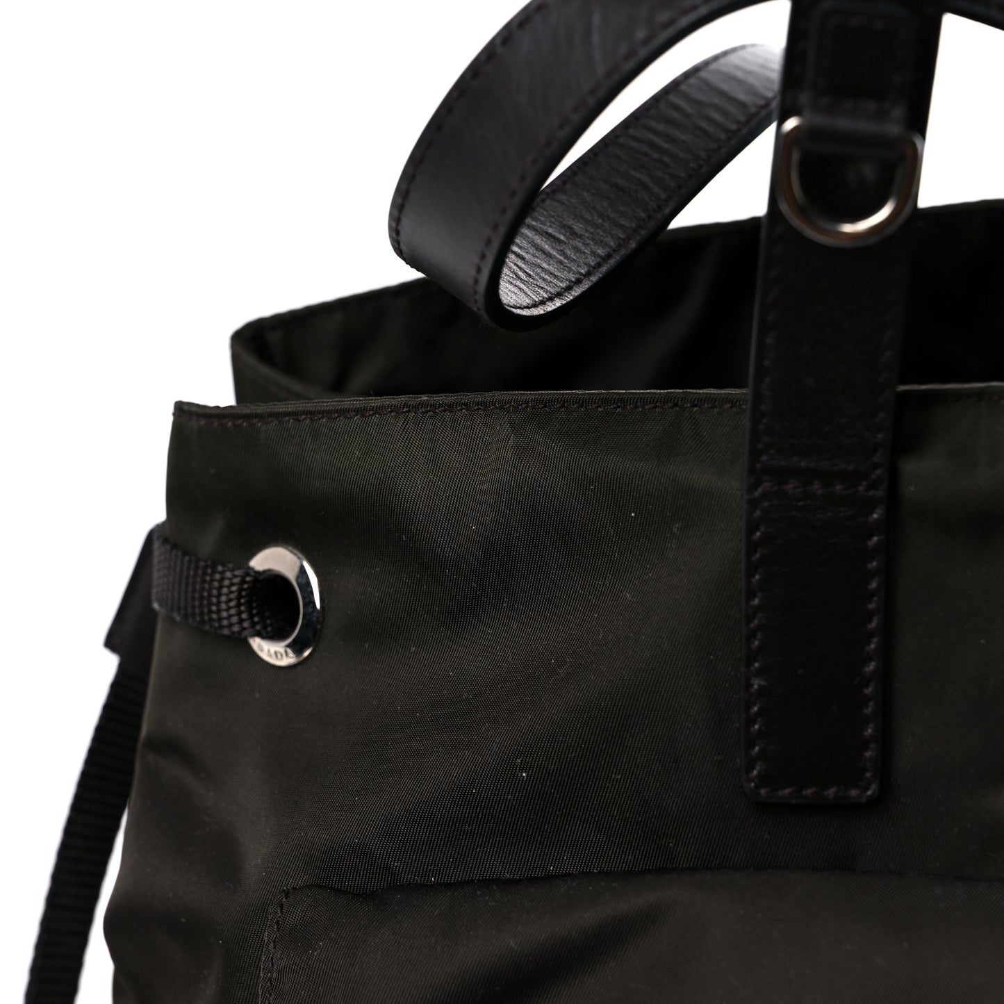 Nylon Vela Shopping Tote Ebano