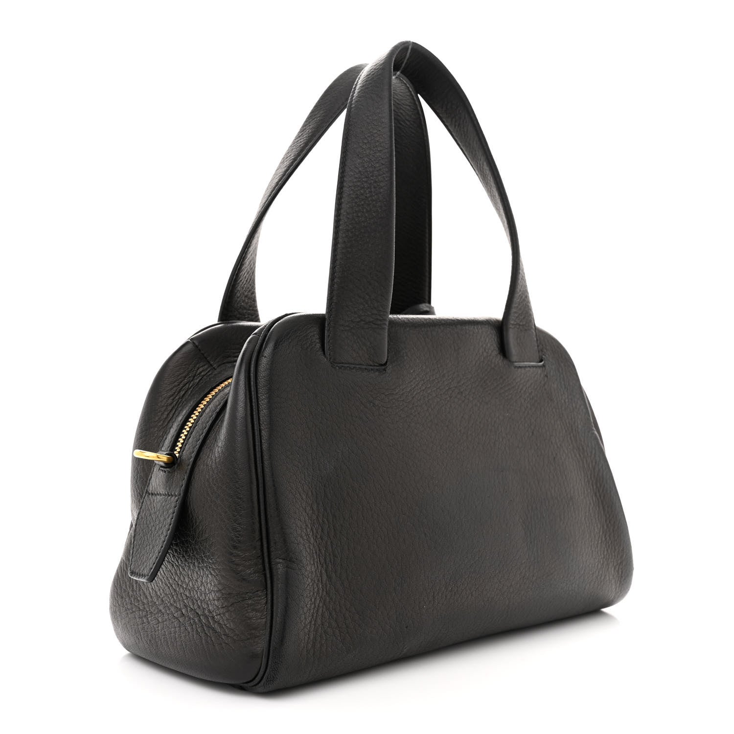 Prada Cervo Deerskin Tote Black 3 of 11