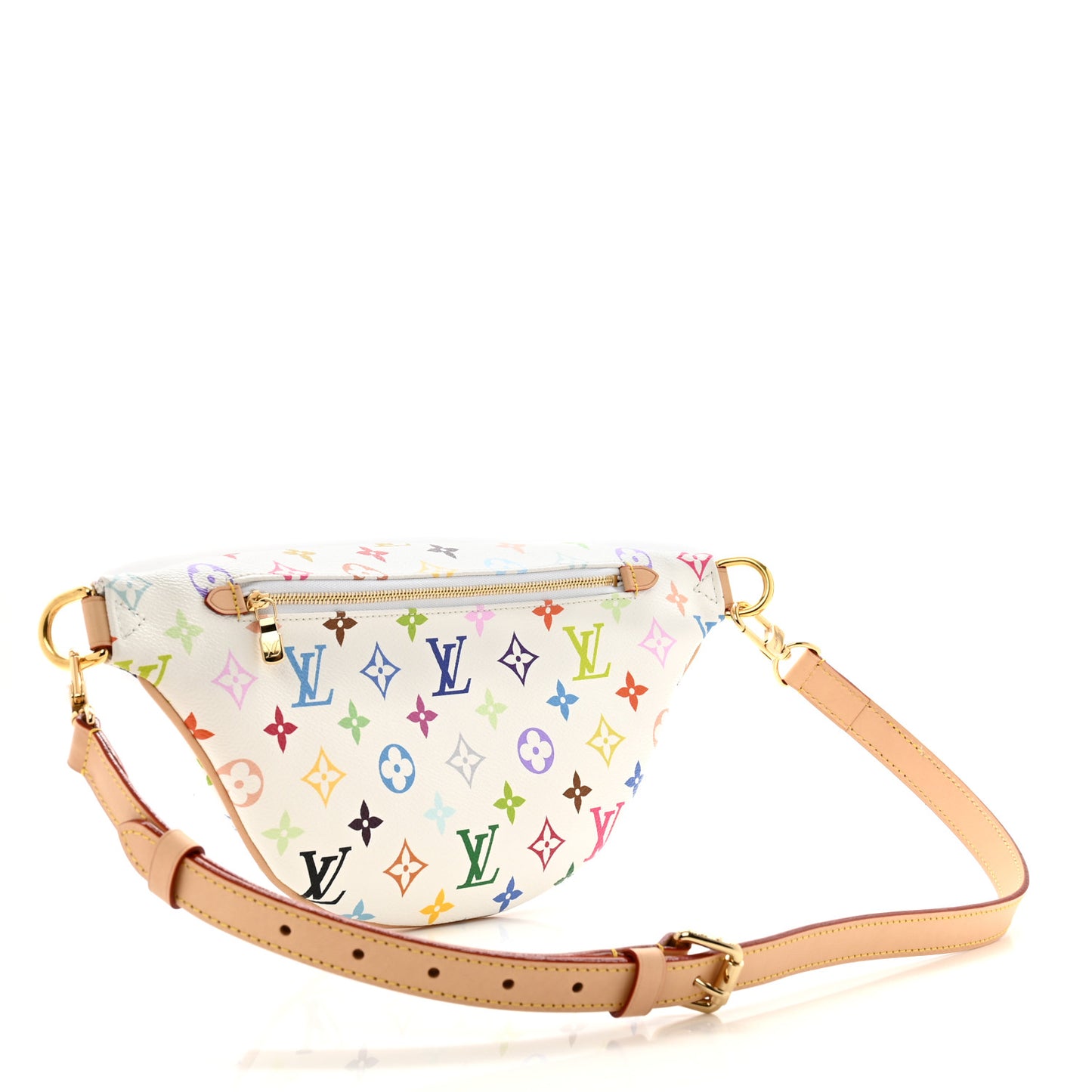 LV X TM Monogram Multicolor High Rise Bumbag White