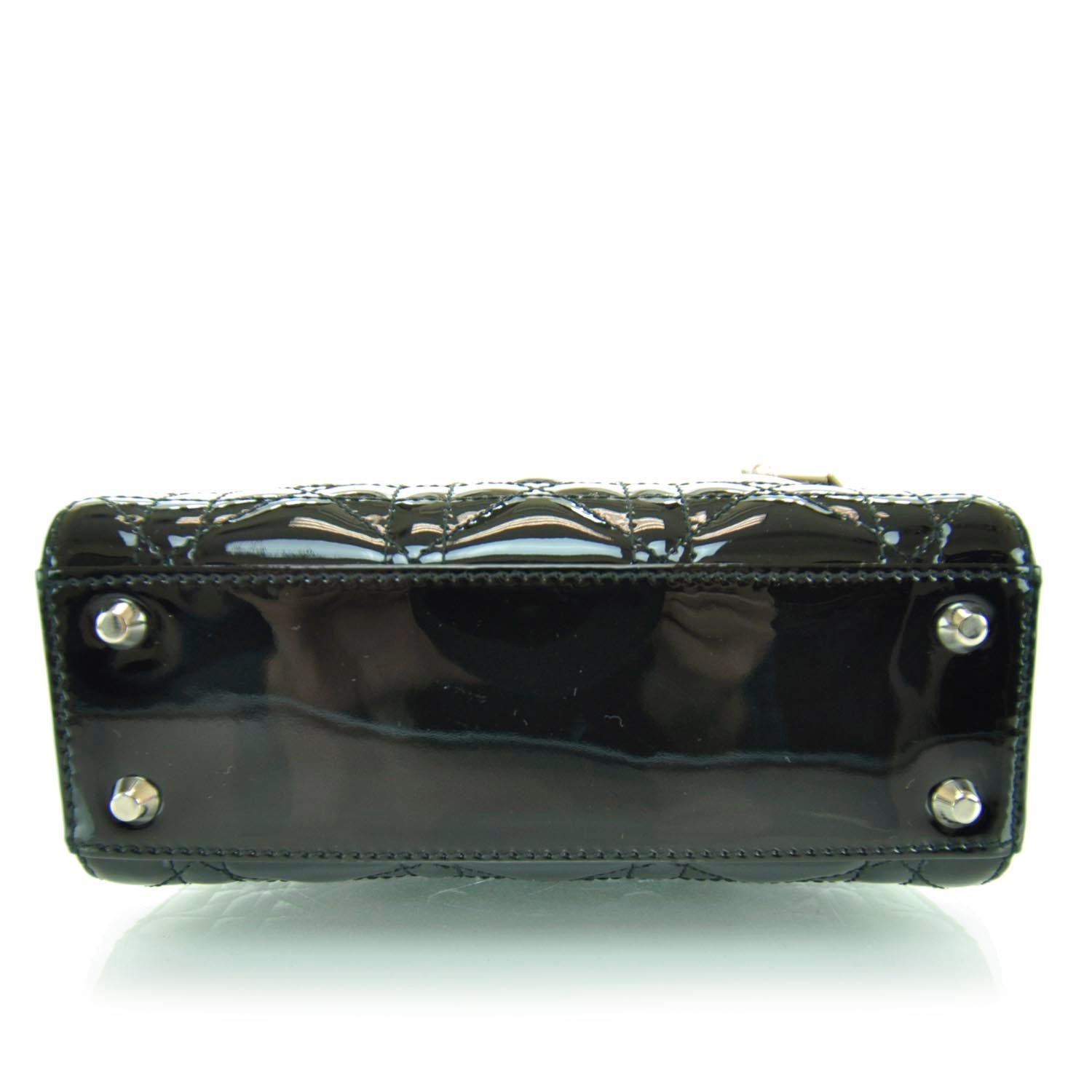 Christian Dior Patent Cannage Mini Lady Dior Black 4 of 10