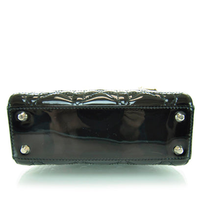 Christian Dior Patent Cannage Mini Lady Dior Black 4 of 10