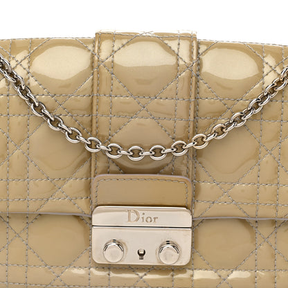 Christian Dior Patent Cannage New Lock Pouch Beige 8 of 12