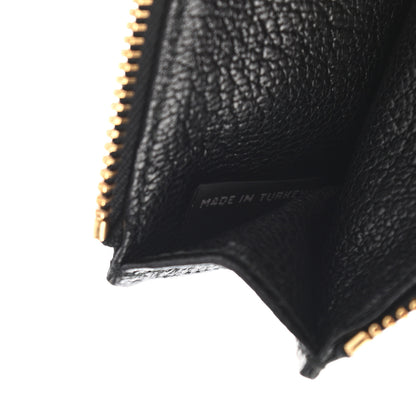 Miu Miu Madras Zip Card Case Black 7 of 8