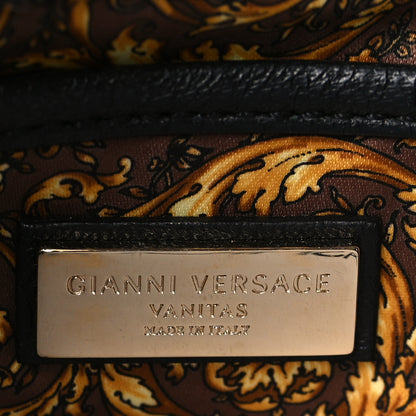 Versace Nappa Barocco Quilted Calliope Vanitas Shoulder Bag Black 6 of 10