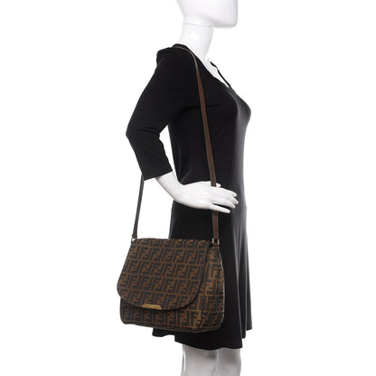 Fendi Zucca Vitello Artic Messenger Bag Tobacco Castagna 2 of 12