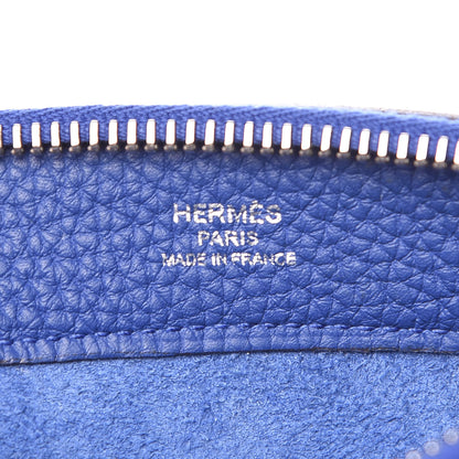 Hermes Togo Mini Bazar Pouch Bleu Electrique 6 of 9