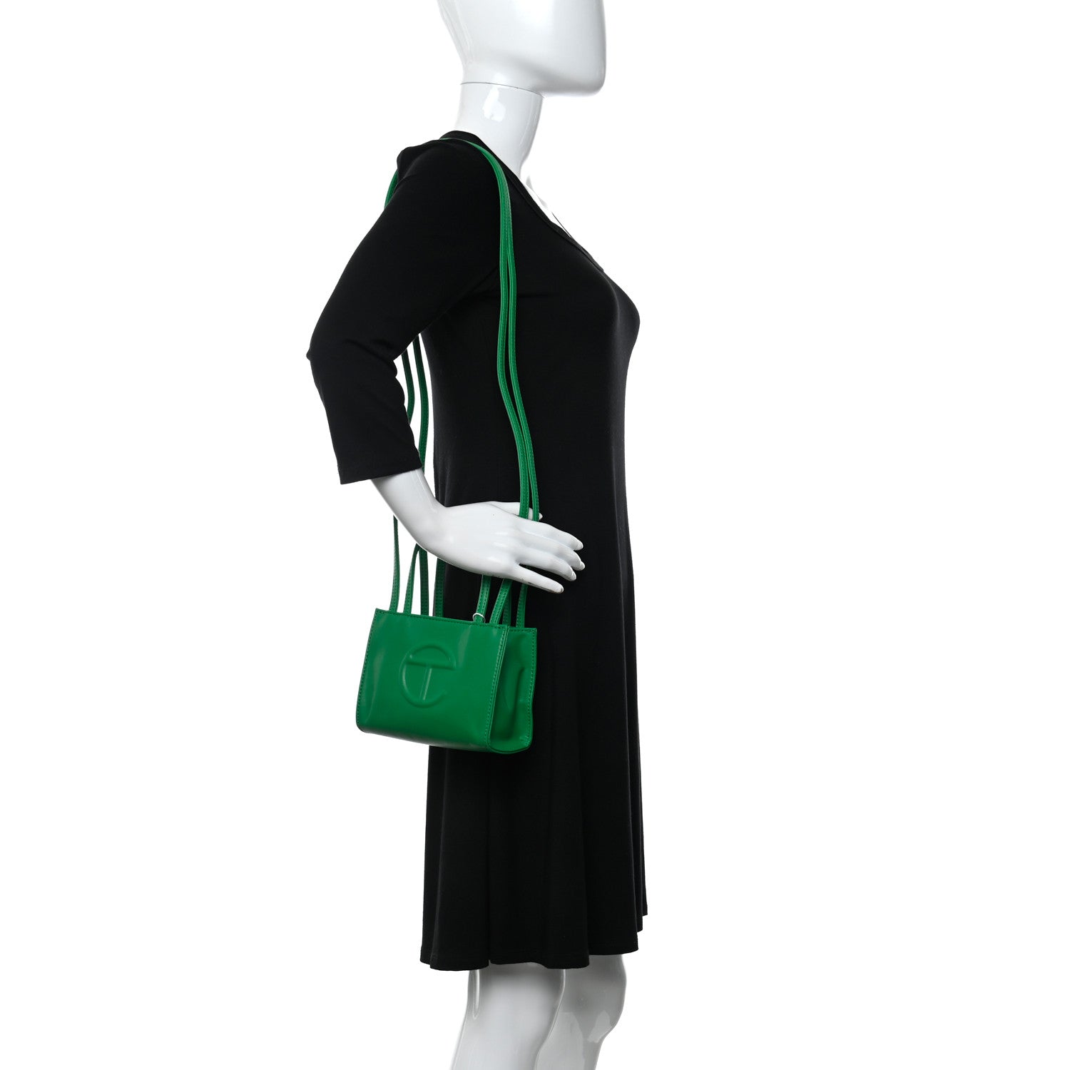 Telfar Vegan Leather Small Shopping Bag Greenscreen 2 of 10