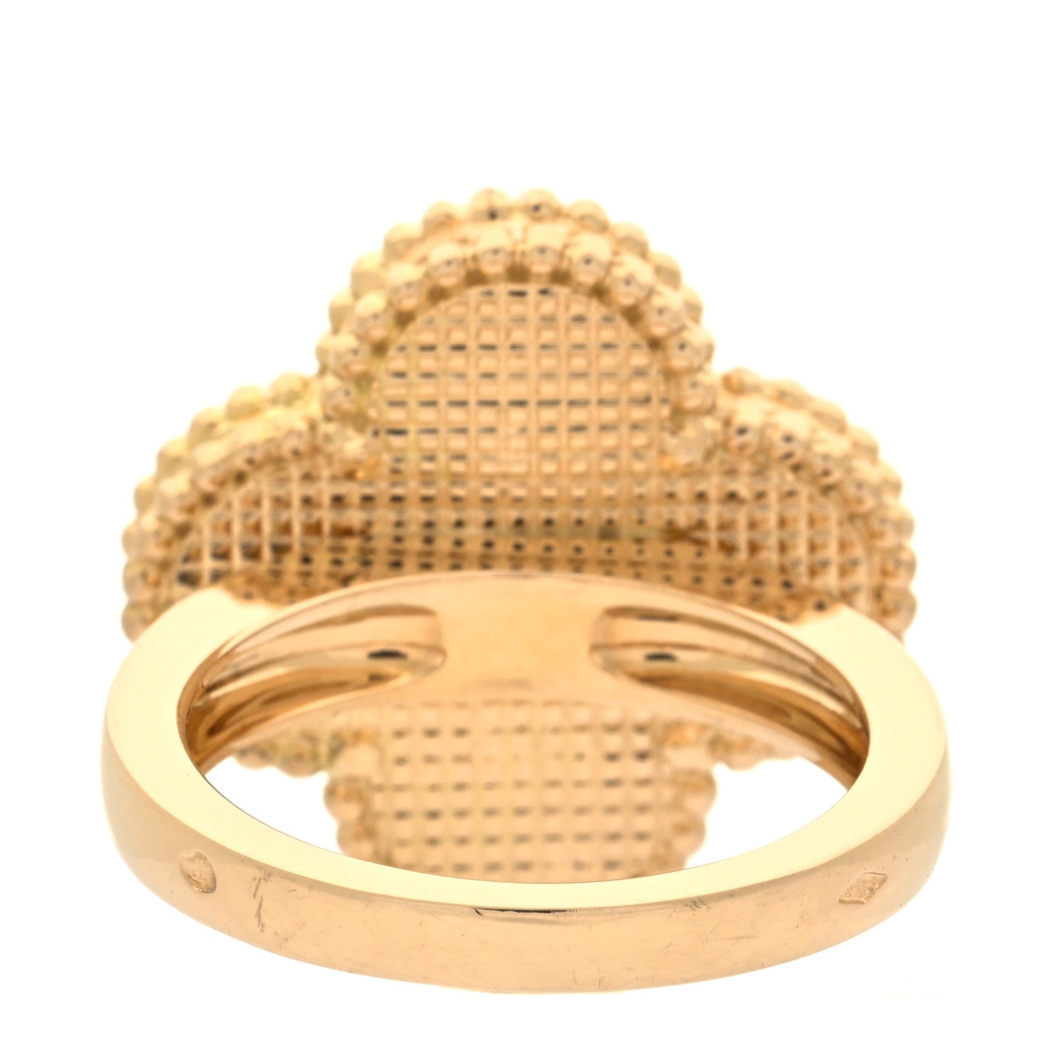 Van Cleef & Arpels 18K Yellow Gold Malachite Magic Alhambra Ring 53 6.25 3 of 7