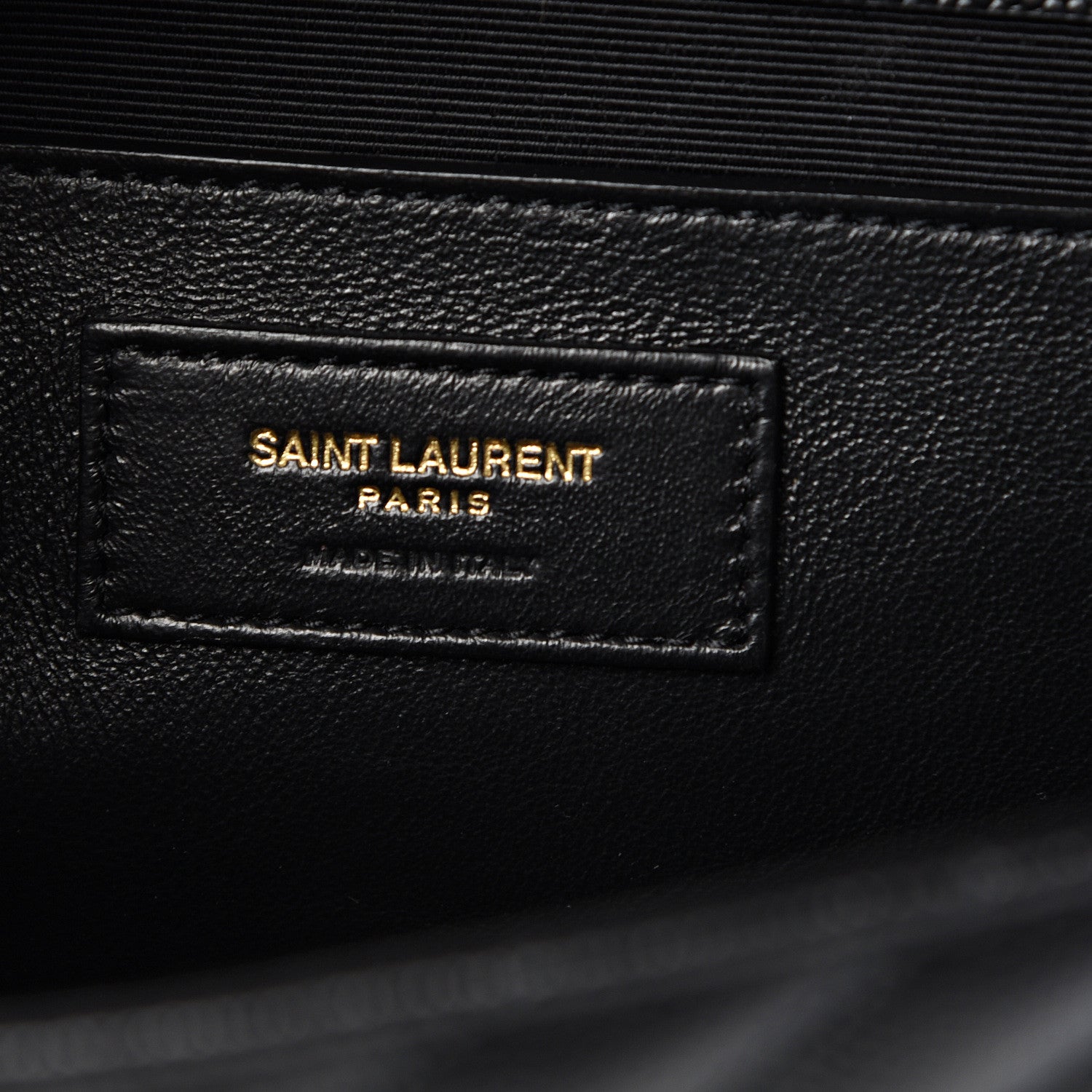 Saint Laurent Grain De Poudre Matelasse Chevron Medium Monogram Satchel Black 5 of 9
