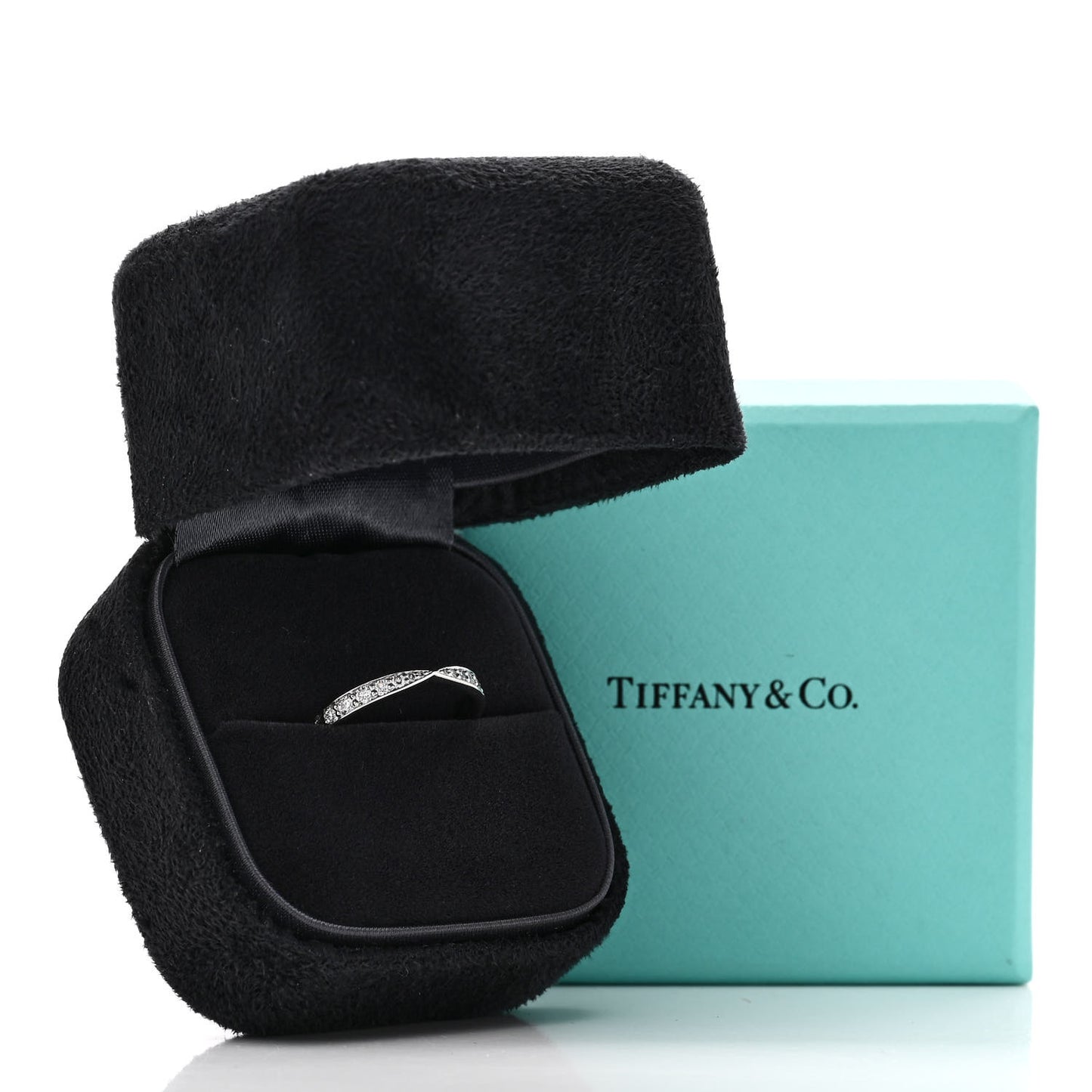 Platinum Diamond Harmony Bead-Set Band Ring 50 5.5