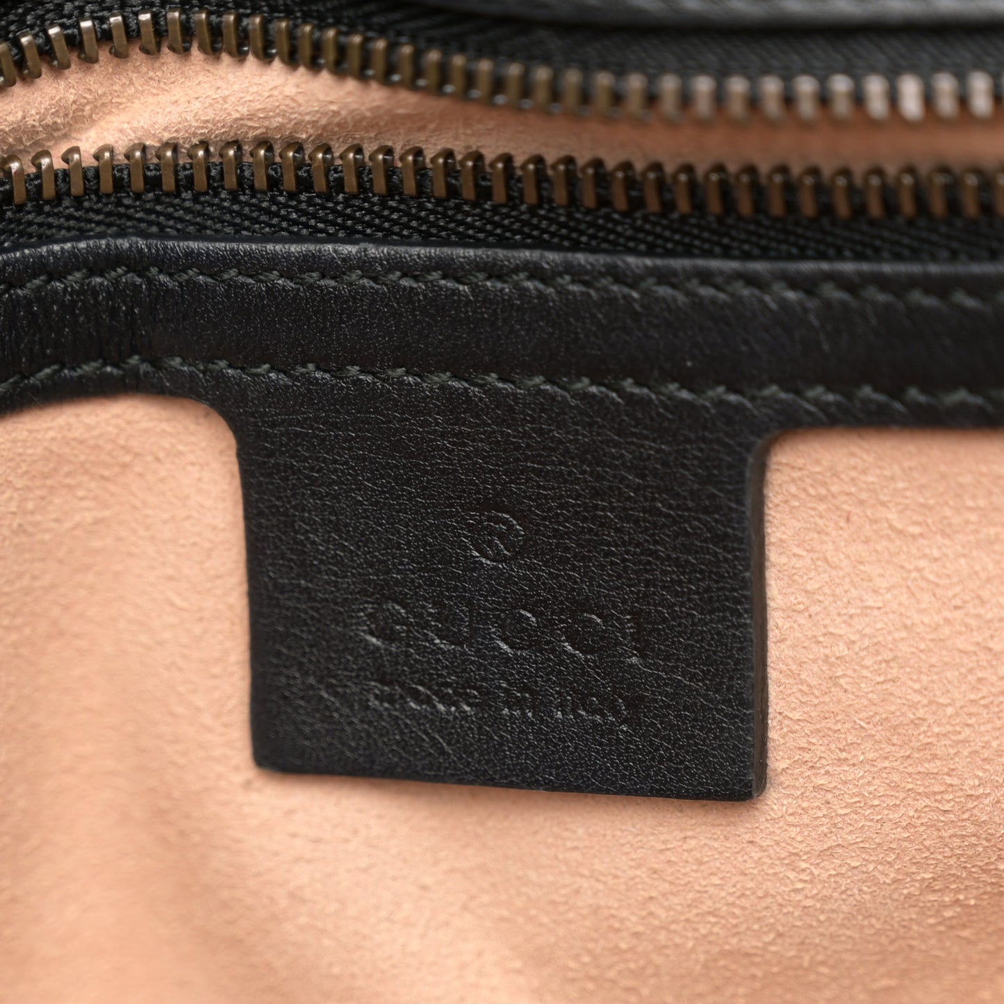 Calfskin Matelasse Studded Small Pearly GG Marmont Shoulder Bag Black