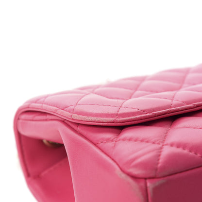 Chanel Lambskin Quilted Medium Mademoiselle Chic Flap Pink 8 of 19
