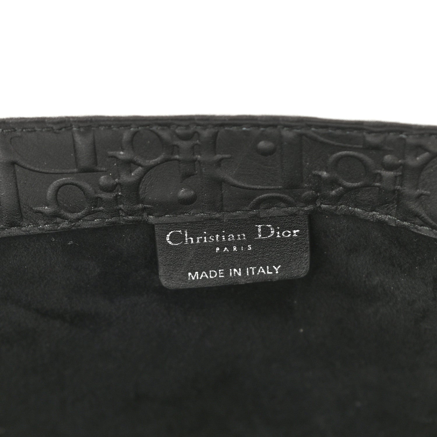 Christian Dior Oblique Calfskin Embossed Large Book Tote Black 6 of 8