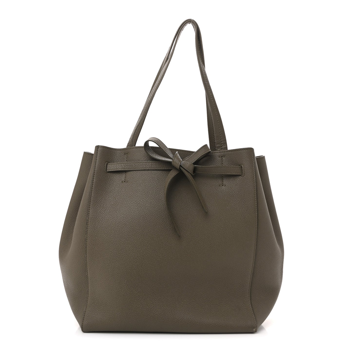 Soft Grained Calfskin Small Belt Cabas Phantom Taupe