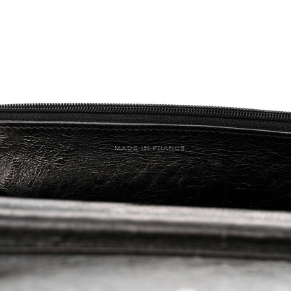 Chanel Metallic Aged Calfskin Quilted Reissue Wallet On Chain WOC Black 7 of 12