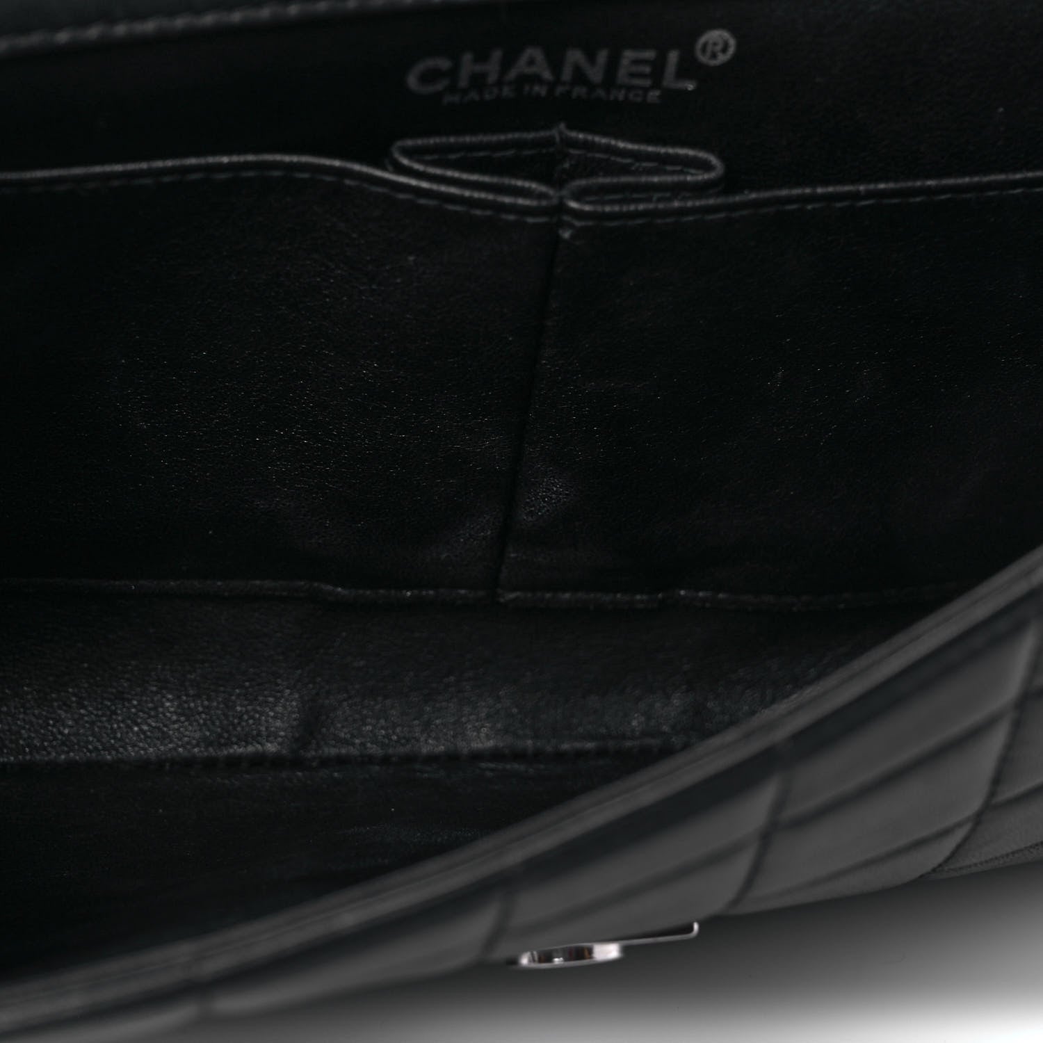 Chanel Lambskin Chocolate Bar Flap Black 10 of 11