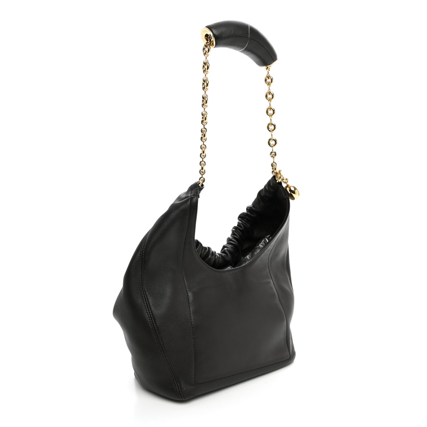 Nappa Small Squeeze Bag Chocolate