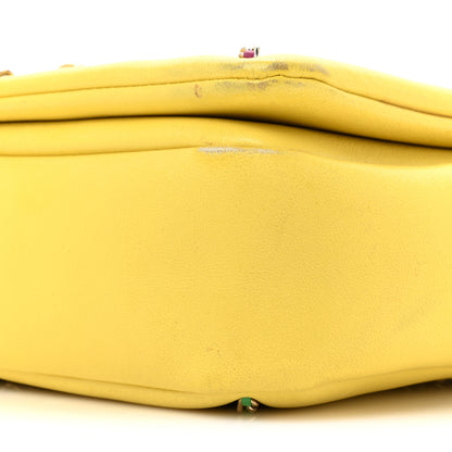 Chanel Lambskin Small Entwined Chain Flap Yellow Multicolor 11 of 21