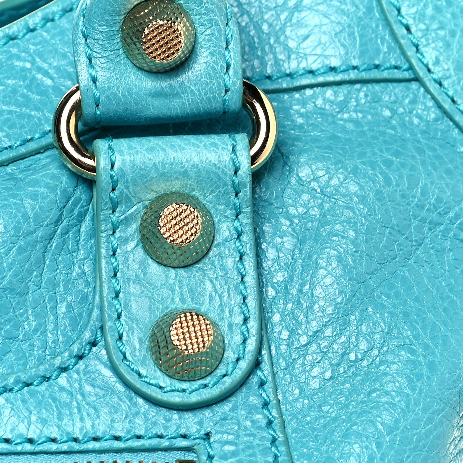Balenciaga Agneau Giant 12 Gold Hardware City Bleu Tropical 7 of 9