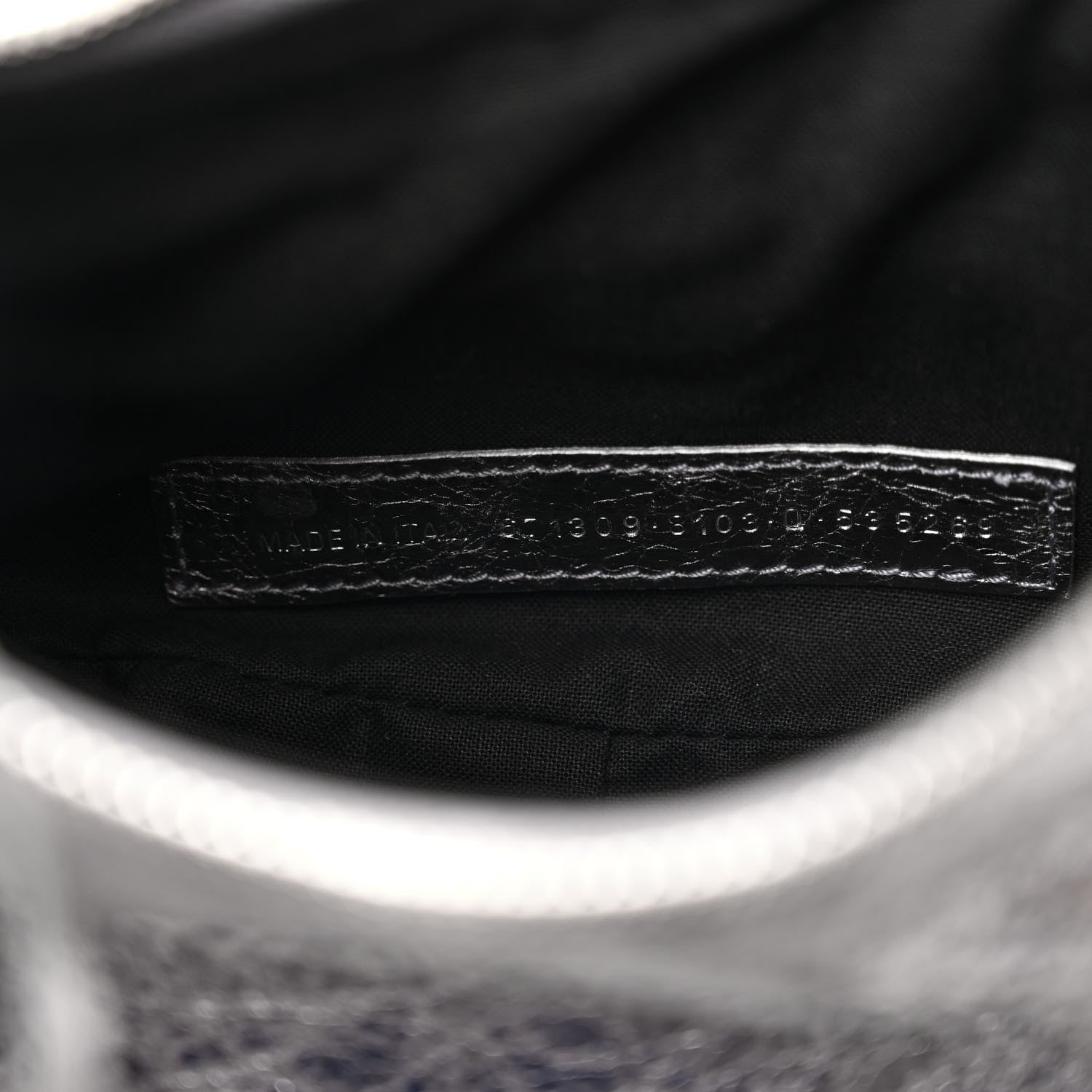 Balenciaga Metallic Agneau Arena Le Cagole Shoulder Bag XS Silver 7 of 12