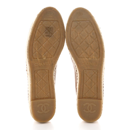 Chanel Lambskin CC Espadrilles 39 Light Brown 5 of 12