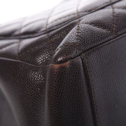 Chanel Caviar Grand Shopping Tote GST Dark Brown 10 of 12