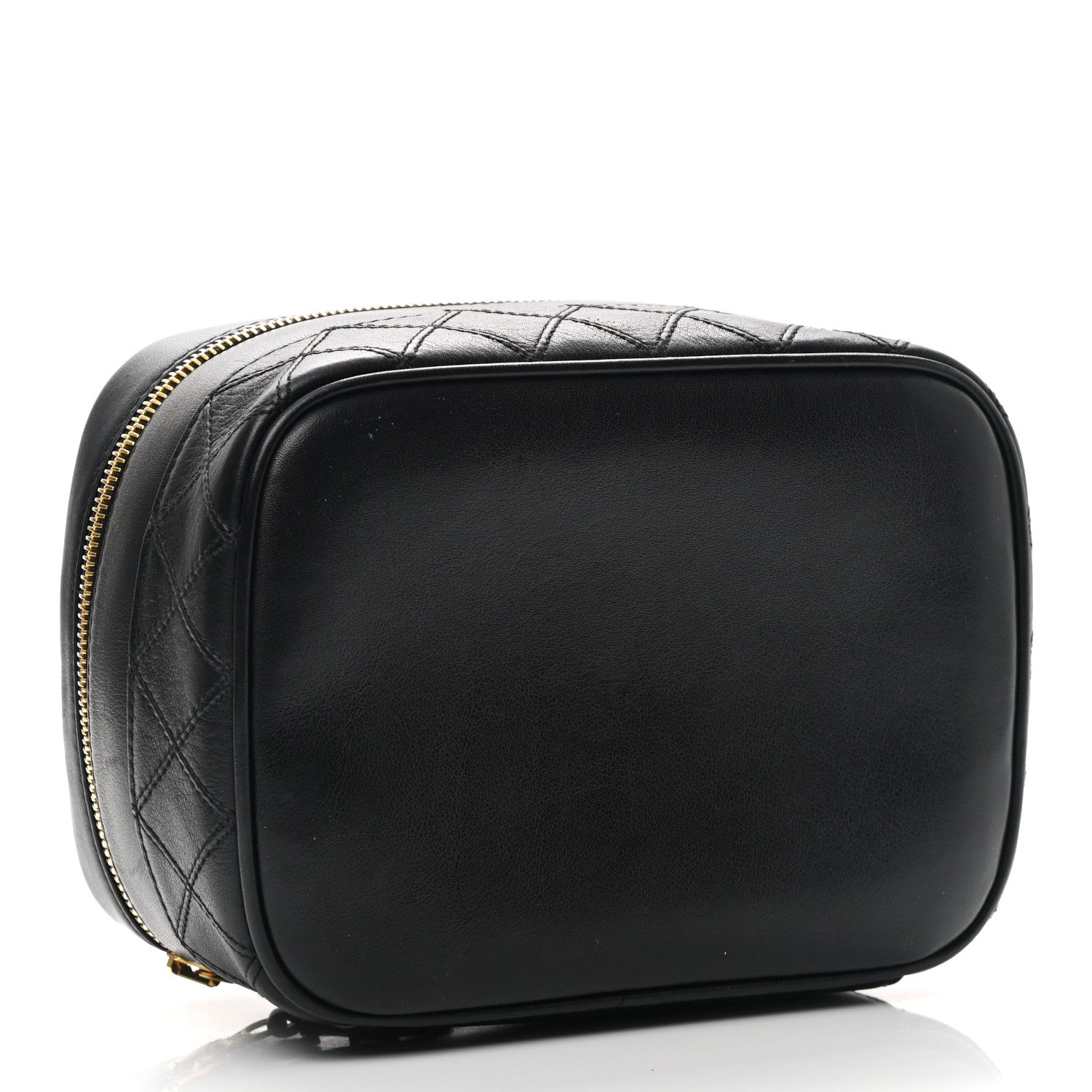 Chanel Lambskin Vanity Cosmetic Case Black 4 of 9