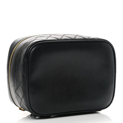 Chanel Lambskin Vanity Cosmetic Case Black 4 of 9