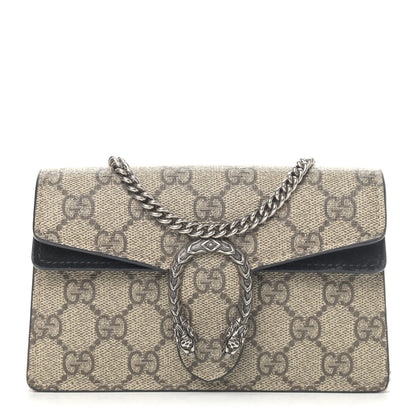 Gucci GG Supreme Monogram Super Mini Dionysus Shoulder Bag Black 1 of 11