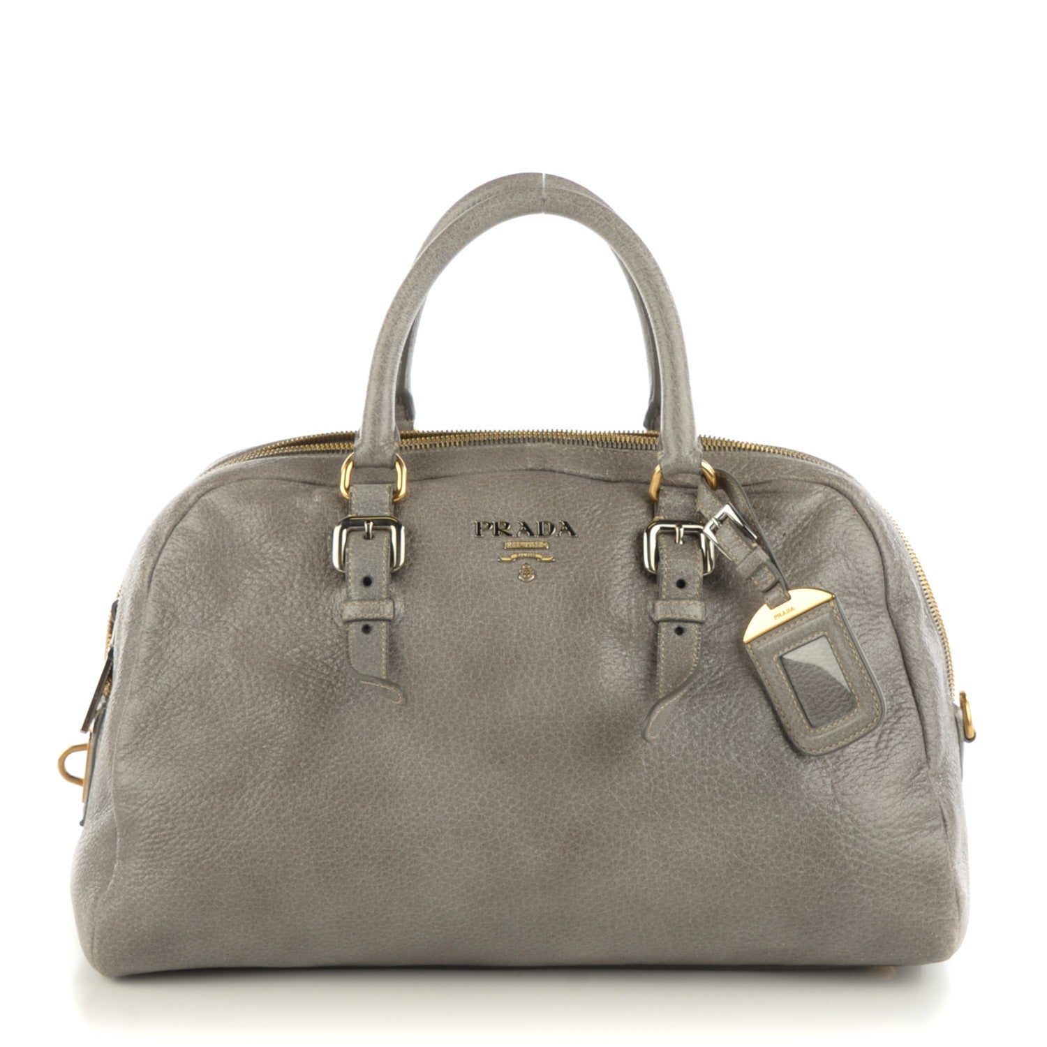 Prada Cervo Lux Dome Satchel Astro 1 of 10