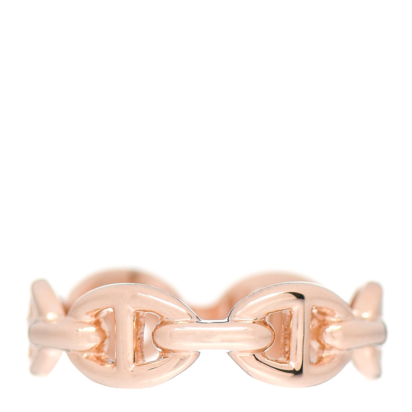 18K Rose Gold PM Chaine D'Ancre Enchainee Ring 52 6
