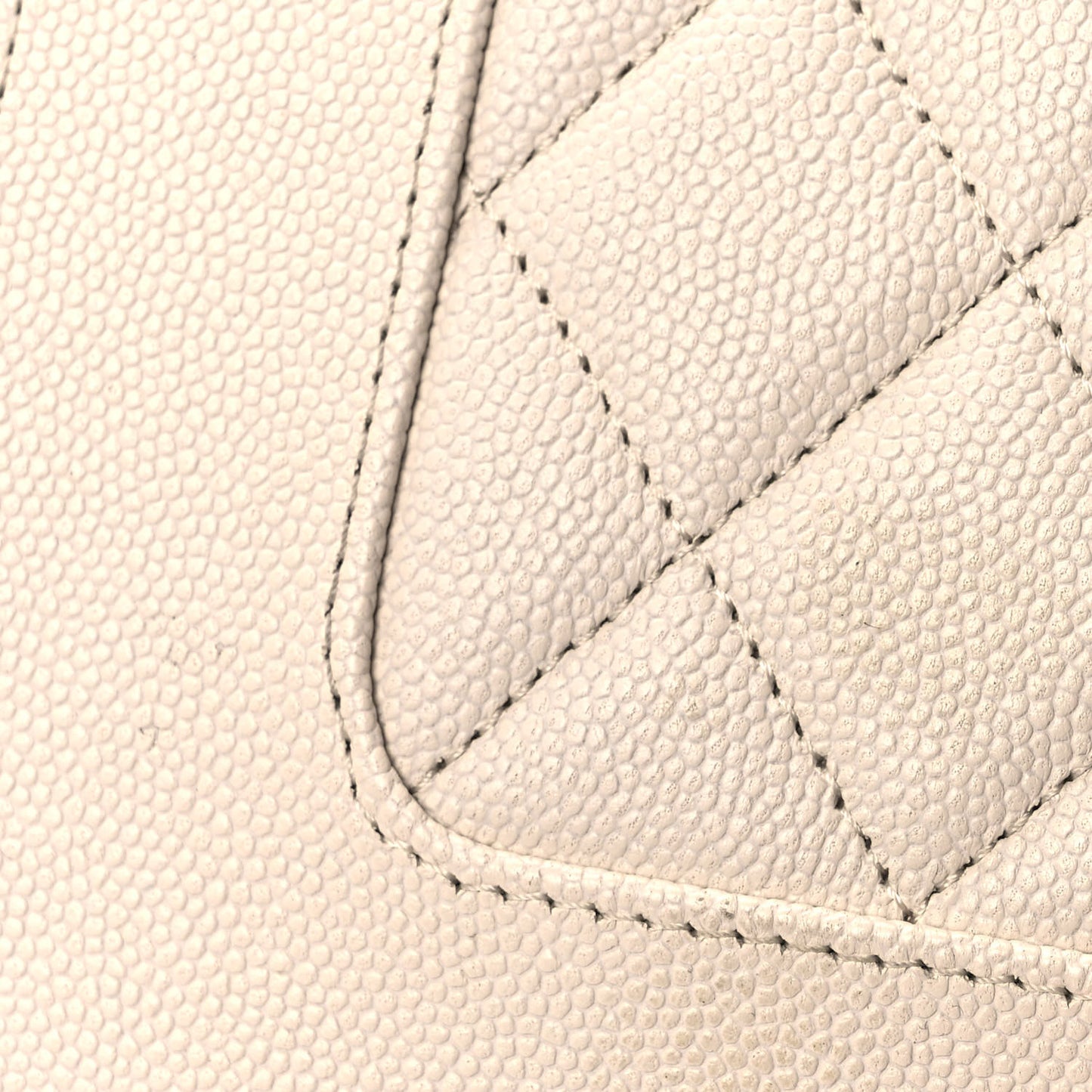 Caviar Quilted Vintage Mademoiselle Wallet On Chain WOC Beige