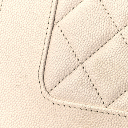 Chanel Caviar Quilted Vintage Mademoiselle Wallet On Chain WOC Beige 8 of 9