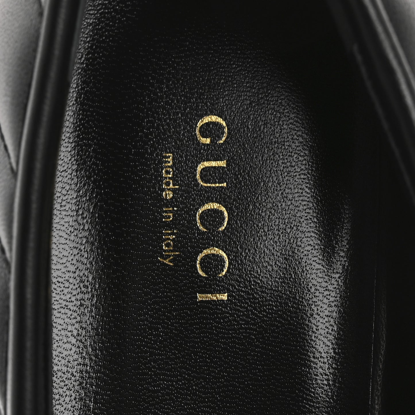 Nappa Matelasse Double G Marmont Loafers 41 Black