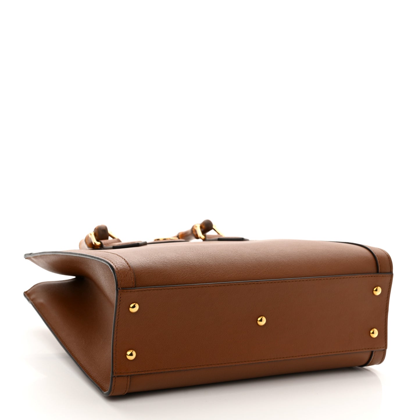 Wonka Grain Calfskin Small Diana Tote Bag Cuir Yellow Fluo